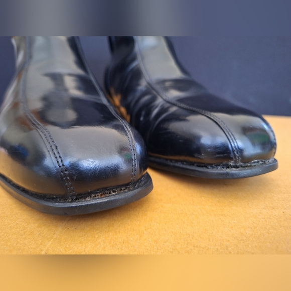 Iron Age Woman Steel Toe Size 7  Classic Black Leather Side Zip Work Boots - Picture 12 of 15